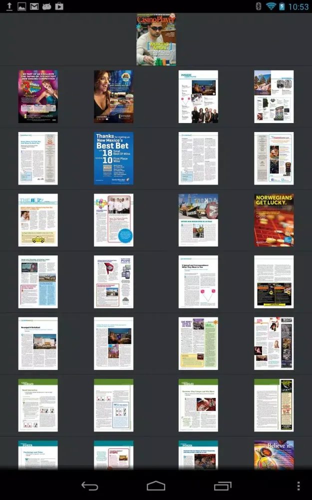 Screenshot di CASINO PLAYER MAGAZINE