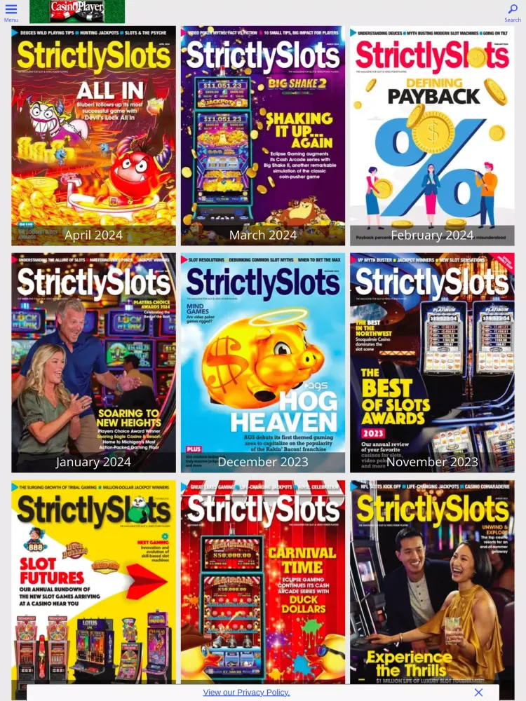 Screenshot di CASINO PLAYER MAGAZINE
