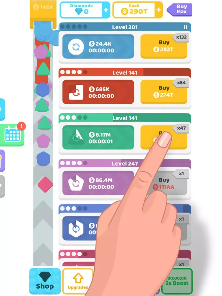 ภาพหน้าจอของ Idle Shapes iPad 