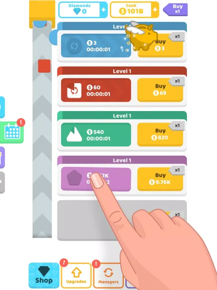 ภาพหน้าจอของ Idle Shapes iPad 