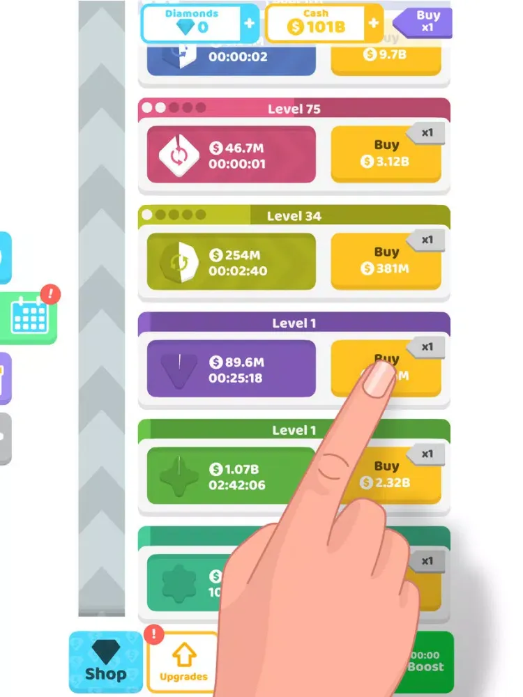 ภาพหน้าจอของ Idle Shapes iPad 