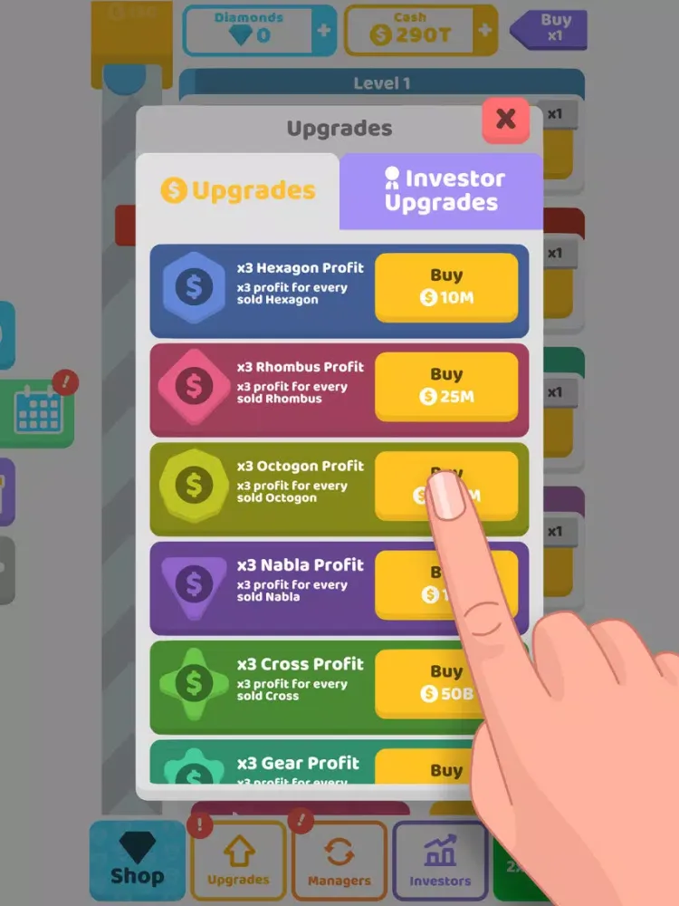 ภาพหน้าจอของ Idle Shapes iPad 