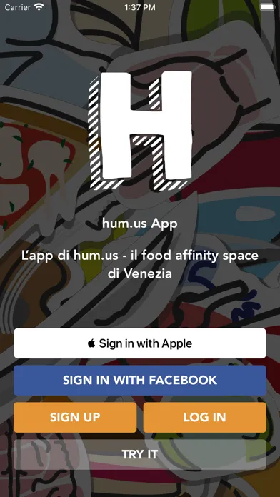 Скриншоты hum.us App
