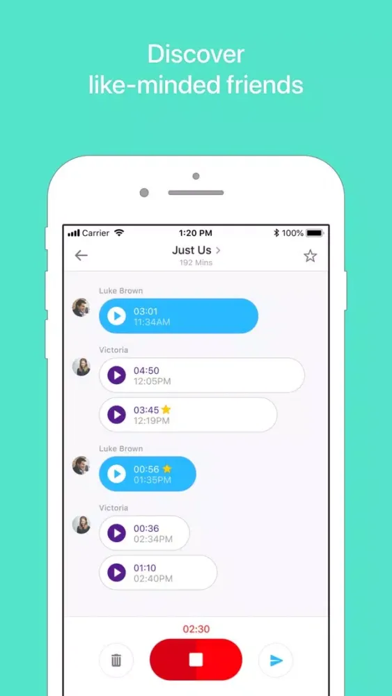 Capturas de tela do Cassette: Voice Chat, Discover
