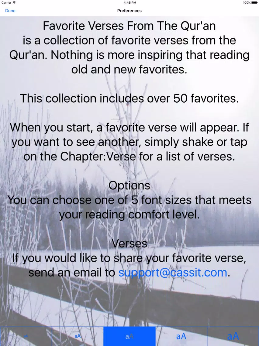 Favorite Verses from The Qur'an iPad  سکرین شاٹس