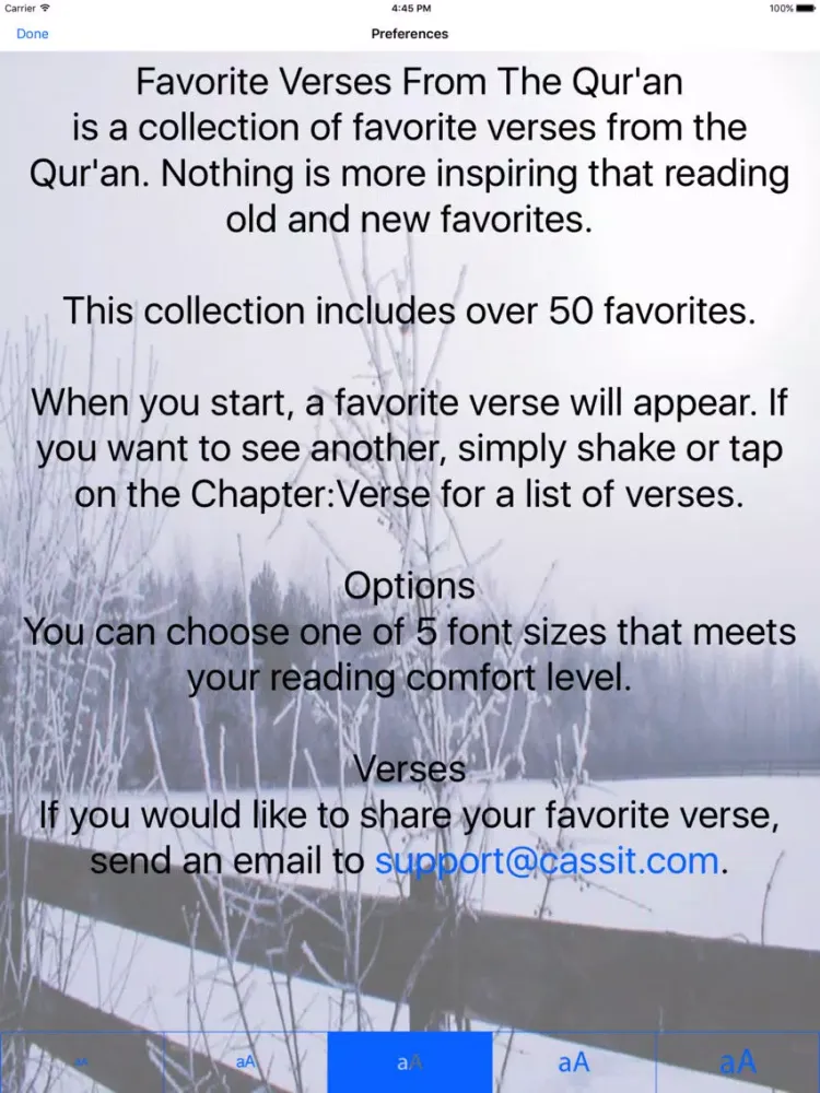 Favorite Verses from The Qur'an iPad 应用截图