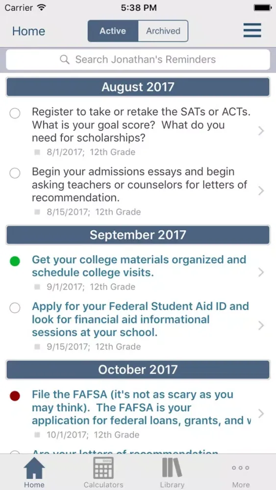 Financial Aid Badger Screenshots