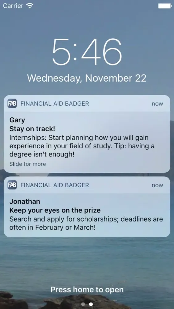 Financial Aid Badger Screenshots