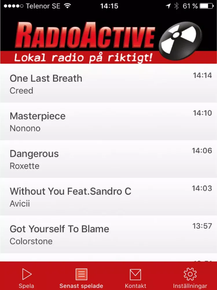 Captures d'écran de Radio Active iPad 