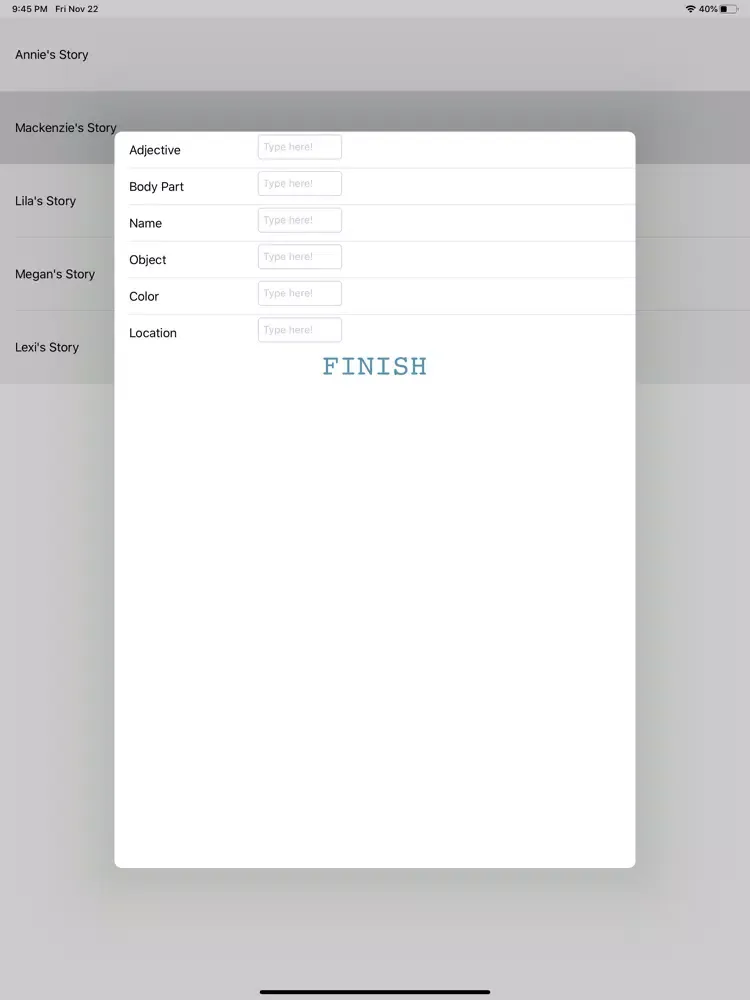 Lexi Libs iPad  स्क्रीनशॉट