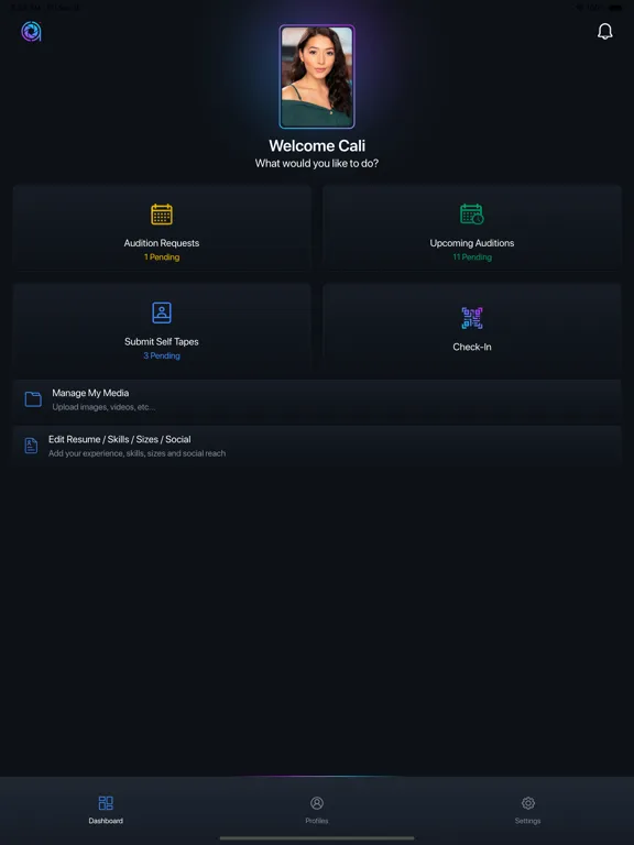 Captures d'écran de Talent App by Casting.com iPad 