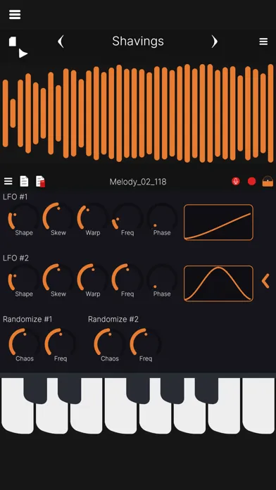 Captures d'écran de Granula Synth