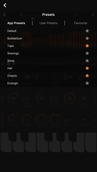 Captures d'écran de Granula Synth