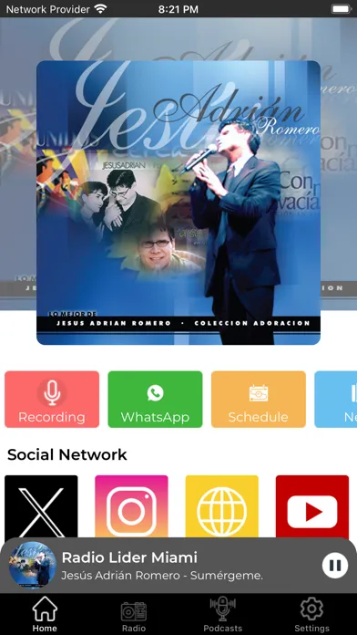 Zrzuty ekranu Radio Lider Miami