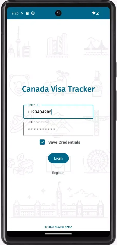 Canada Visa Tracker স্ক্রিনশট