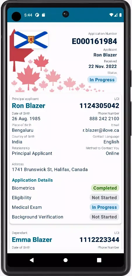 Canada Visa Tracker স্ক্রিনশট