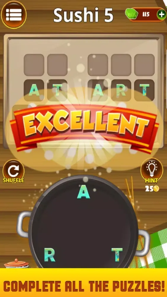 Captures d'écran de Word Chef Puzzle