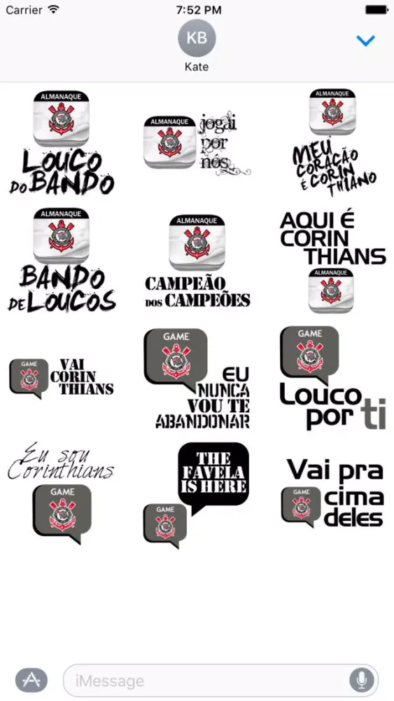 Tangkapan layar Corinthians - Stickers Game do Timão