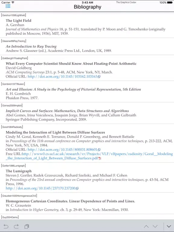 Screenshot di The Graphics Codex iPad