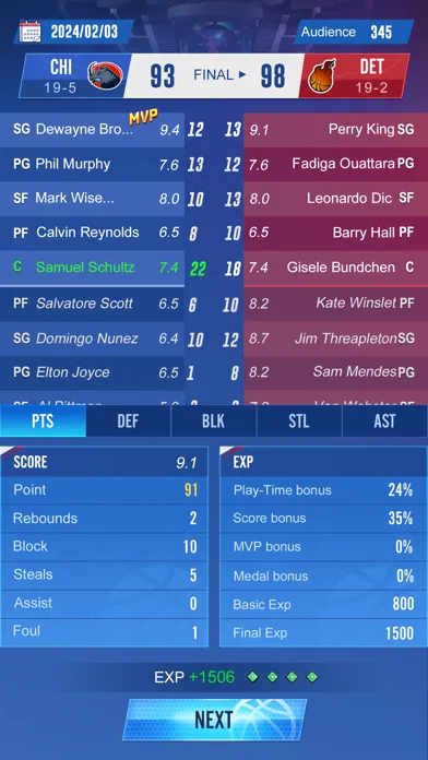 Capturas de tela do Basketball Star Rising