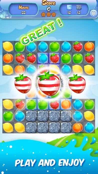 Capturas de tela do Fruit Burst 2017