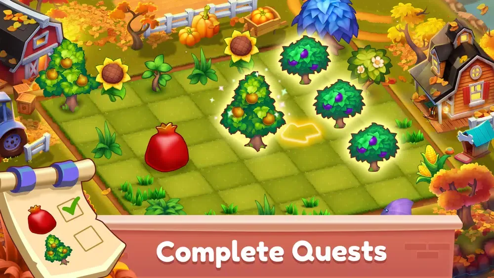 Screenshot di Merge Day – Magic Farm Game