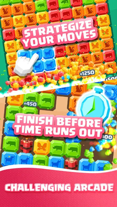 Pop Block: Match The Animals スクリーンショット