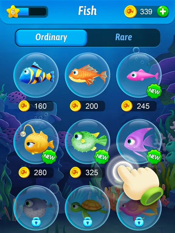 Tangkapan layar Solitaire Fish iPad 
