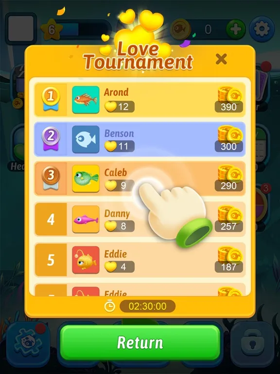 Tangkapan layar Solitaire Fish iPad 