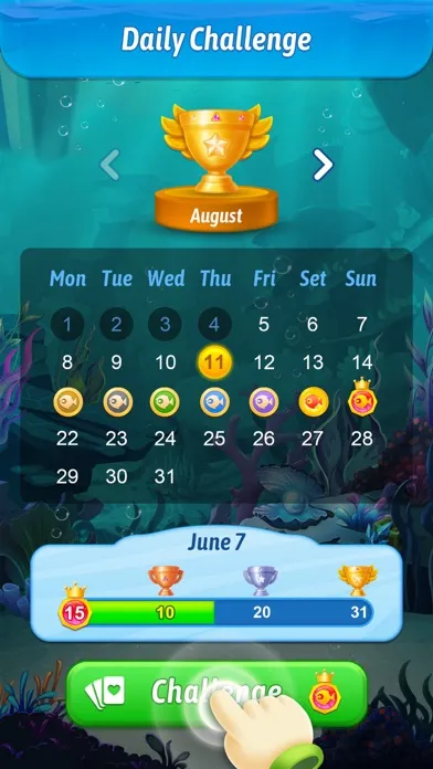 Tangkapan layar Solitaire Fish