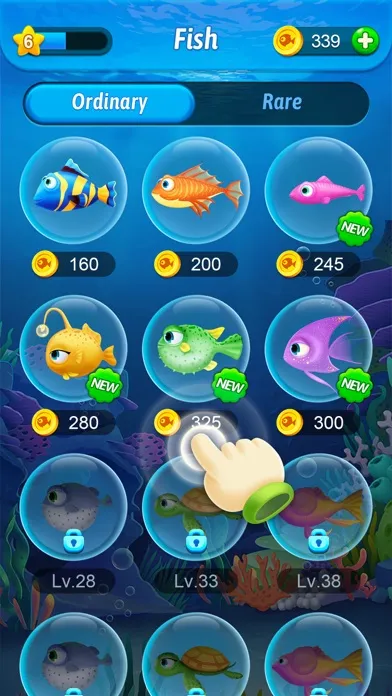 Tangkapan layar Solitaire Fish