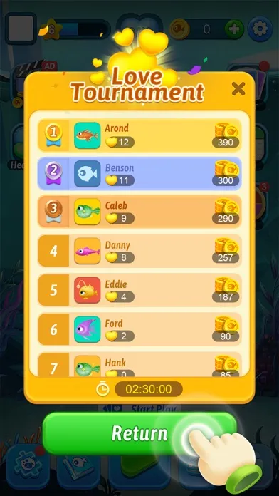 Tangkapan layar Solitaire Fish