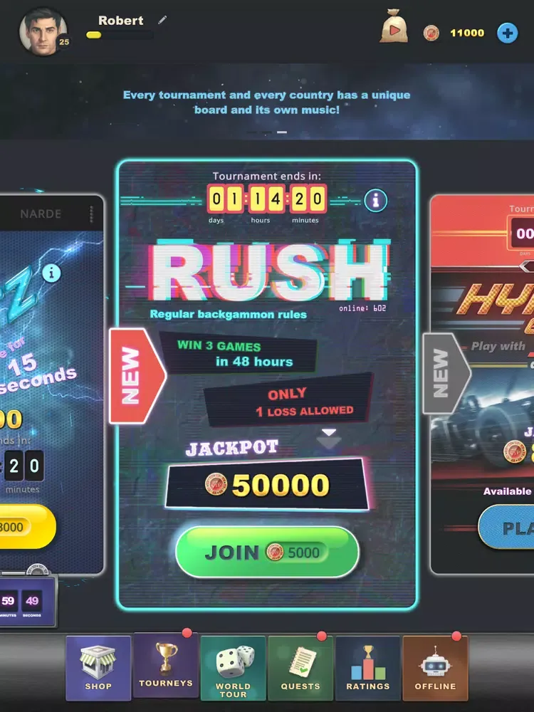 King of Dice: Backgammon iPad  Ekran Görüntüleri