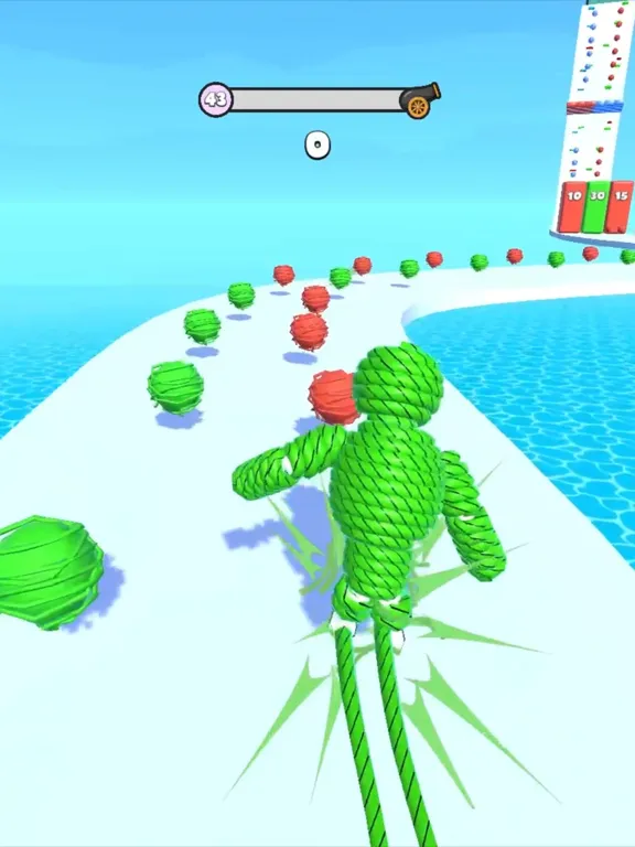 Capturas de tela do Rope-Man Run iPad 