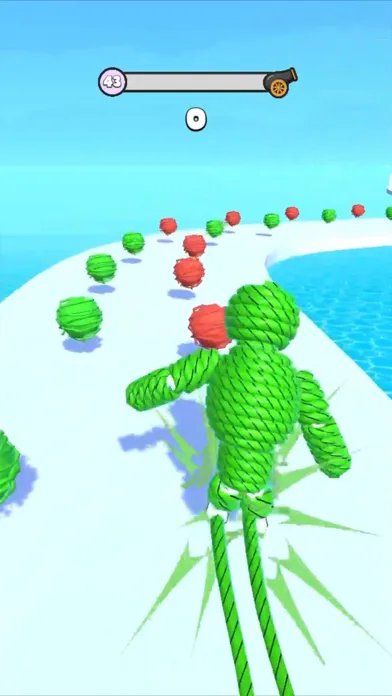 Capturas de tela do Rope-Man Run