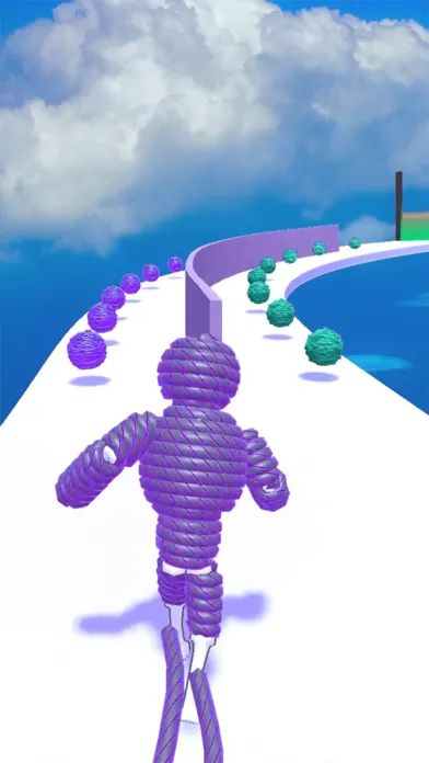 Capturas de tela do Rope-Man Run