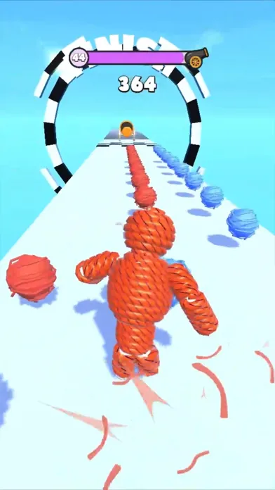 Capturas de tela do Rope-Man Run