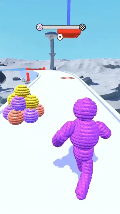 Capturas de tela do Rope-Man Run