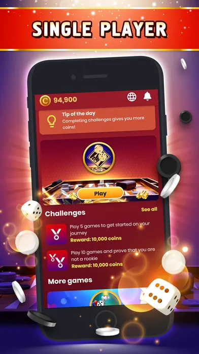 Capturas de tela do VIP Backgammon - Board Game