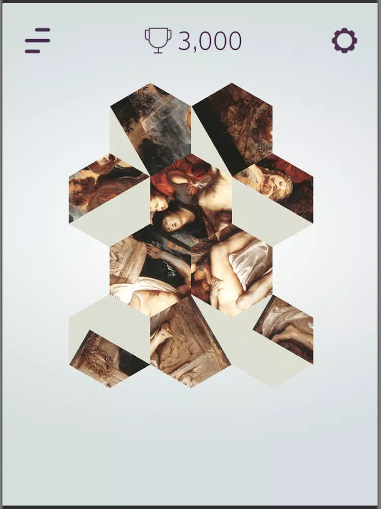 Tangkapan layar HexArt Gallery iPad 