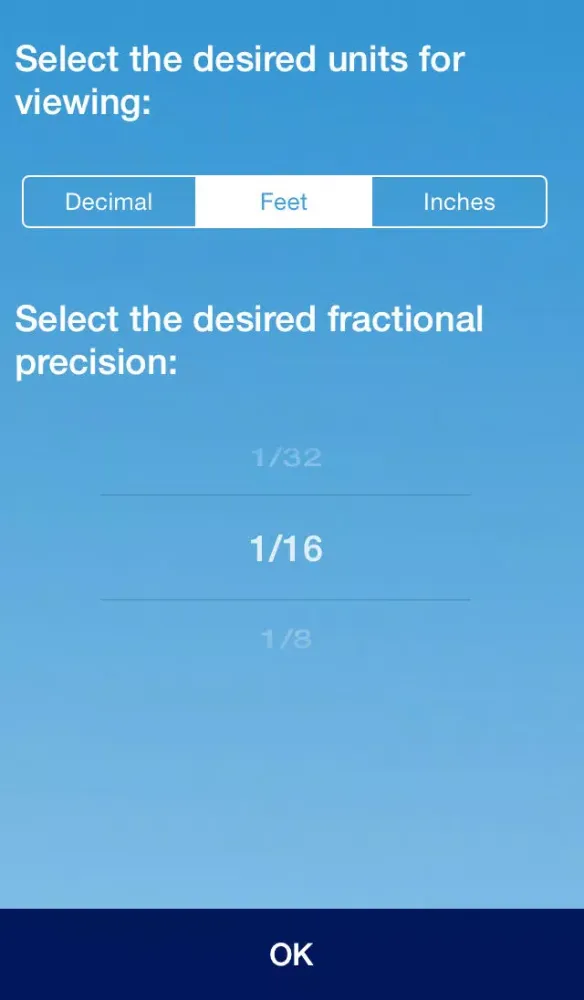 Capturas de tela do Home Project Calculator