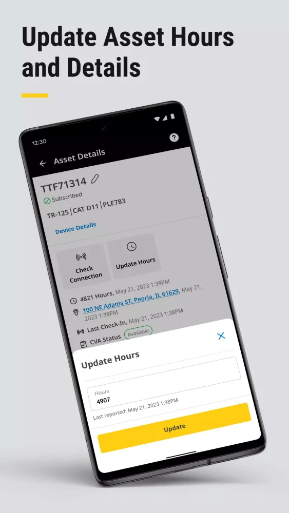 Tangkapan skrin Cat® DSP Mobile