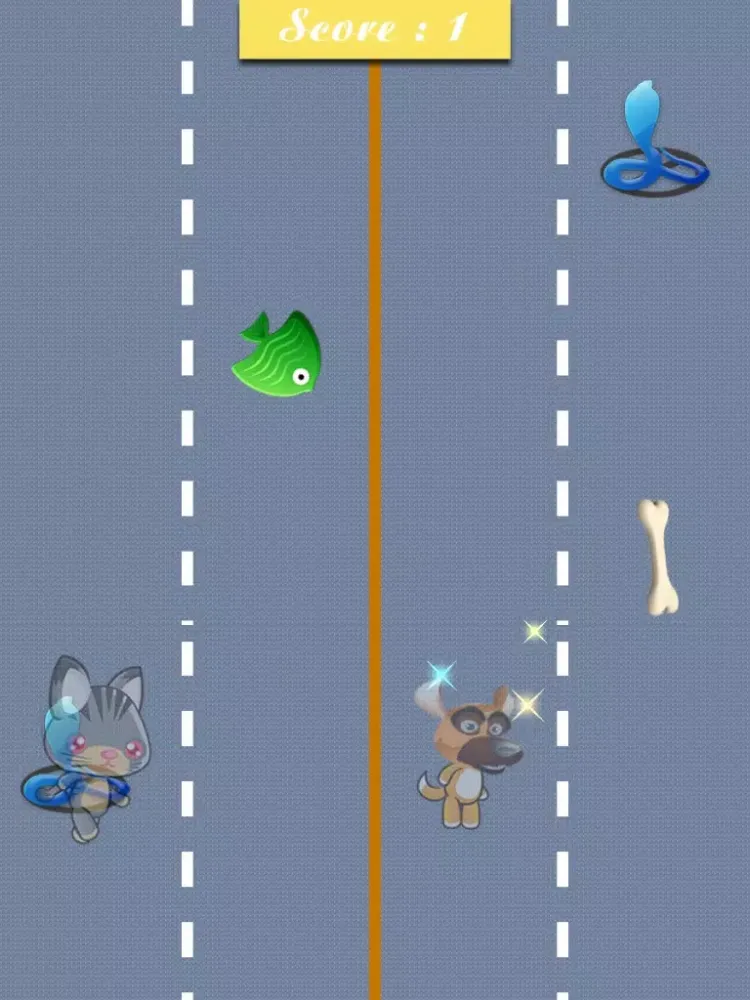 2 cat vs dog iPad  스크린샷