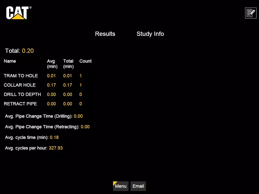 Screenshot di Cat® Drill Cycle Timer iPad 