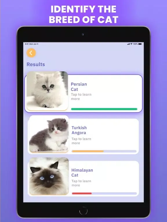 Capturas de tela do Cat Scanner : Breed Identifier iPad 