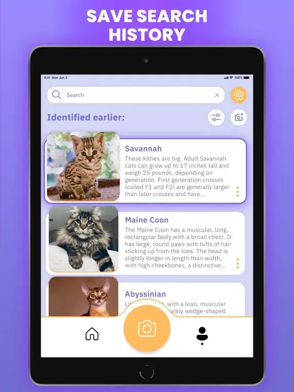 Capturas de tela do Cat Scanner : Breed Identifier iPad 