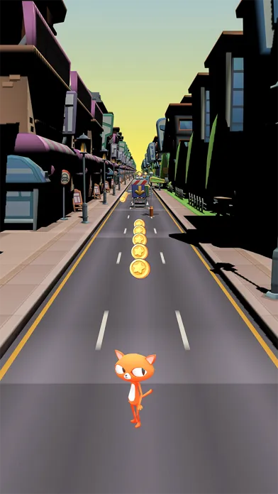 Tangkapan skrin Endless Cat Runner Games 3D