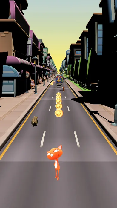 Tangkapan skrin Endless Cat Runner Games 3D