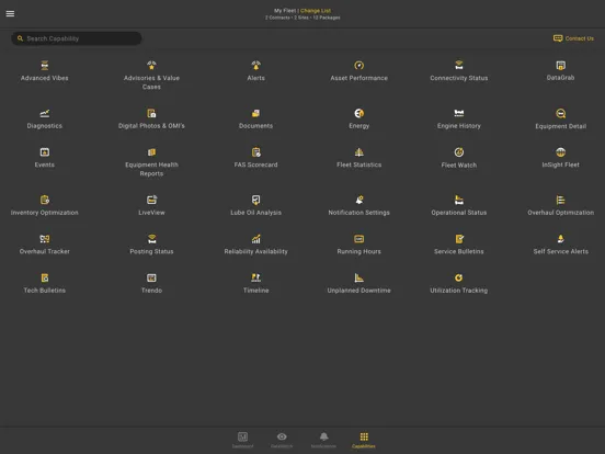 ภาพหน้าจอของ InSight Platform iPad 