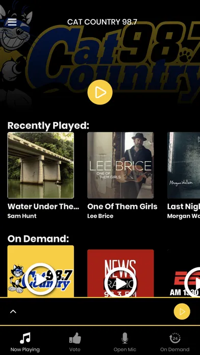 Cat Country 98.7 Screenshots